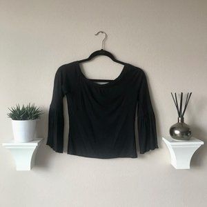 Off-the-Shoulder Ribbed Top